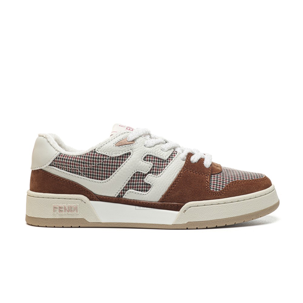 TBkicks Fend1 Match Sneakers White/Brown Suede