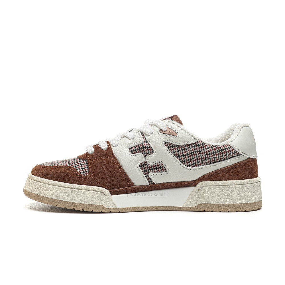 TBkicks Fend1 Match Sneakers White/Brown Suede