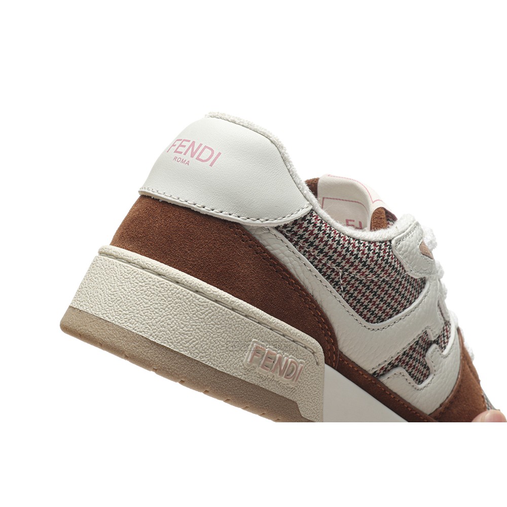 TBkicks Fend1 Match Sneakers White/Brown Suede