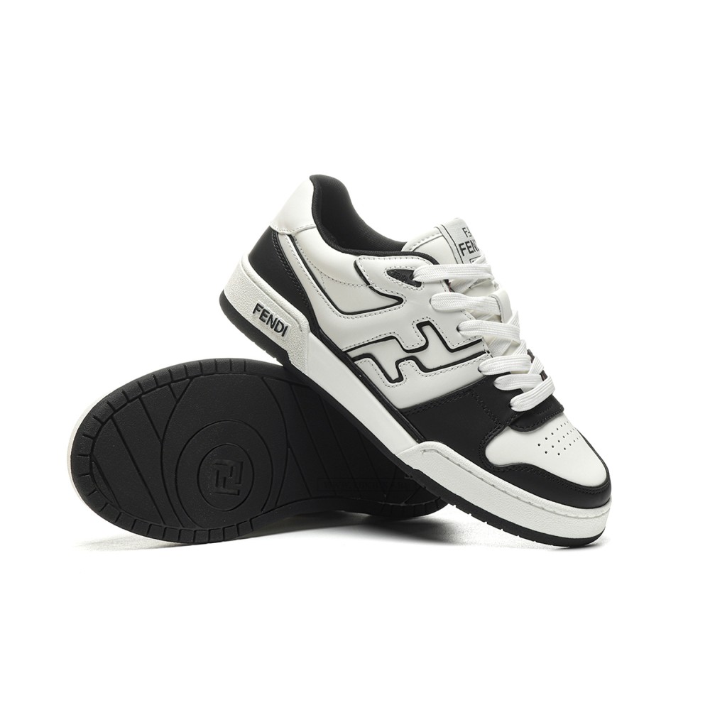 TBkicks Fend1 Match Sneakers White/Black Leather