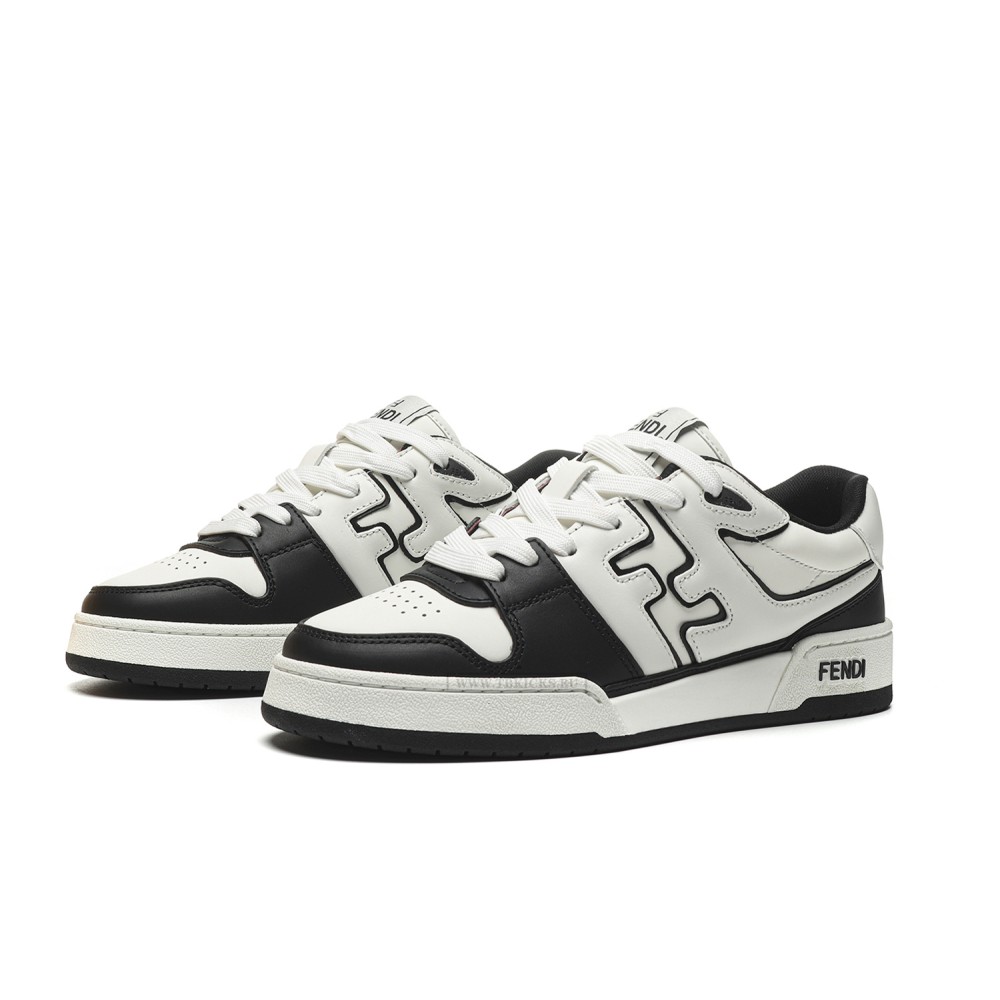 TBkicks Fend1 Match Sneakers White/Black Leather
