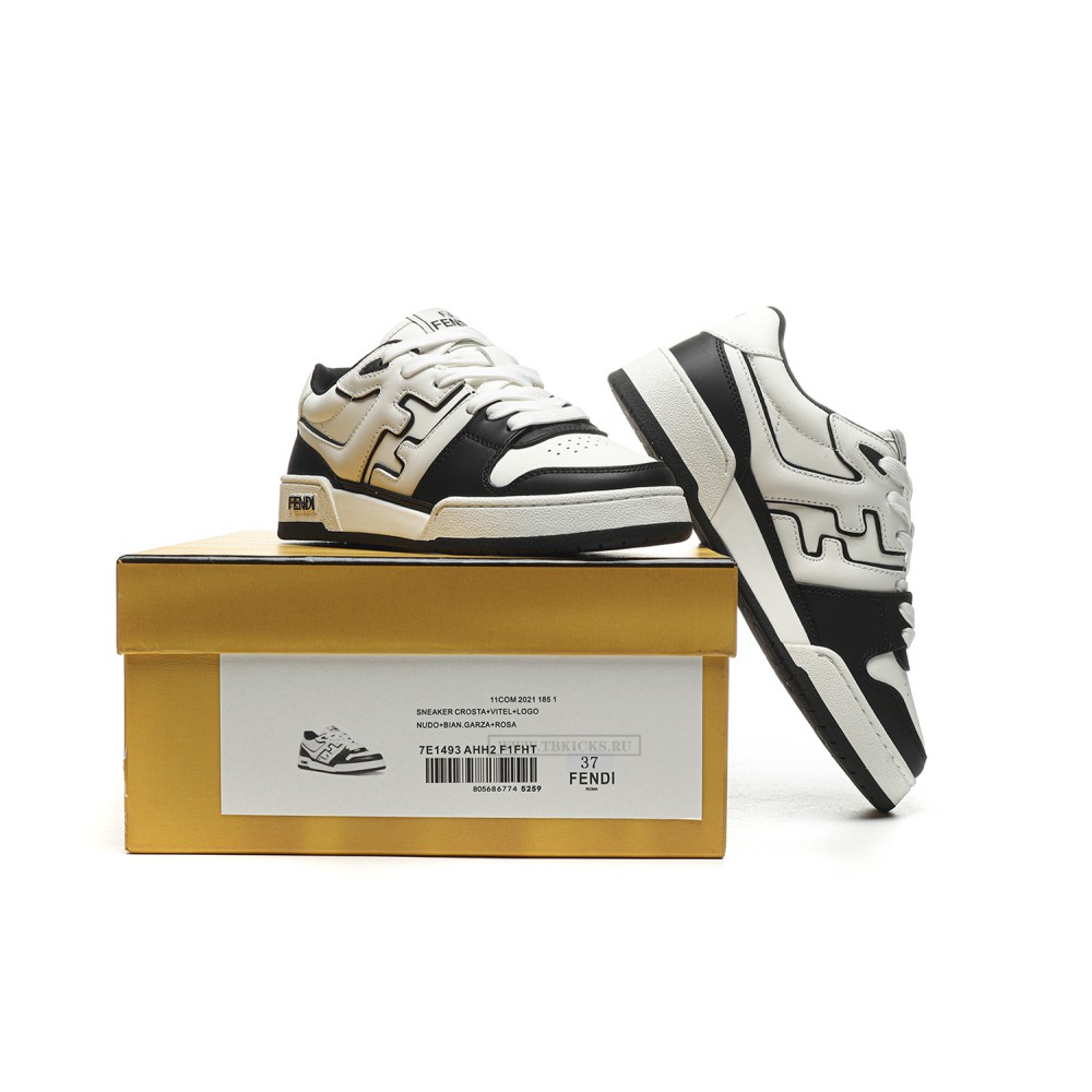 TBkicks Fend1 Match Sneakers White/Black Leather