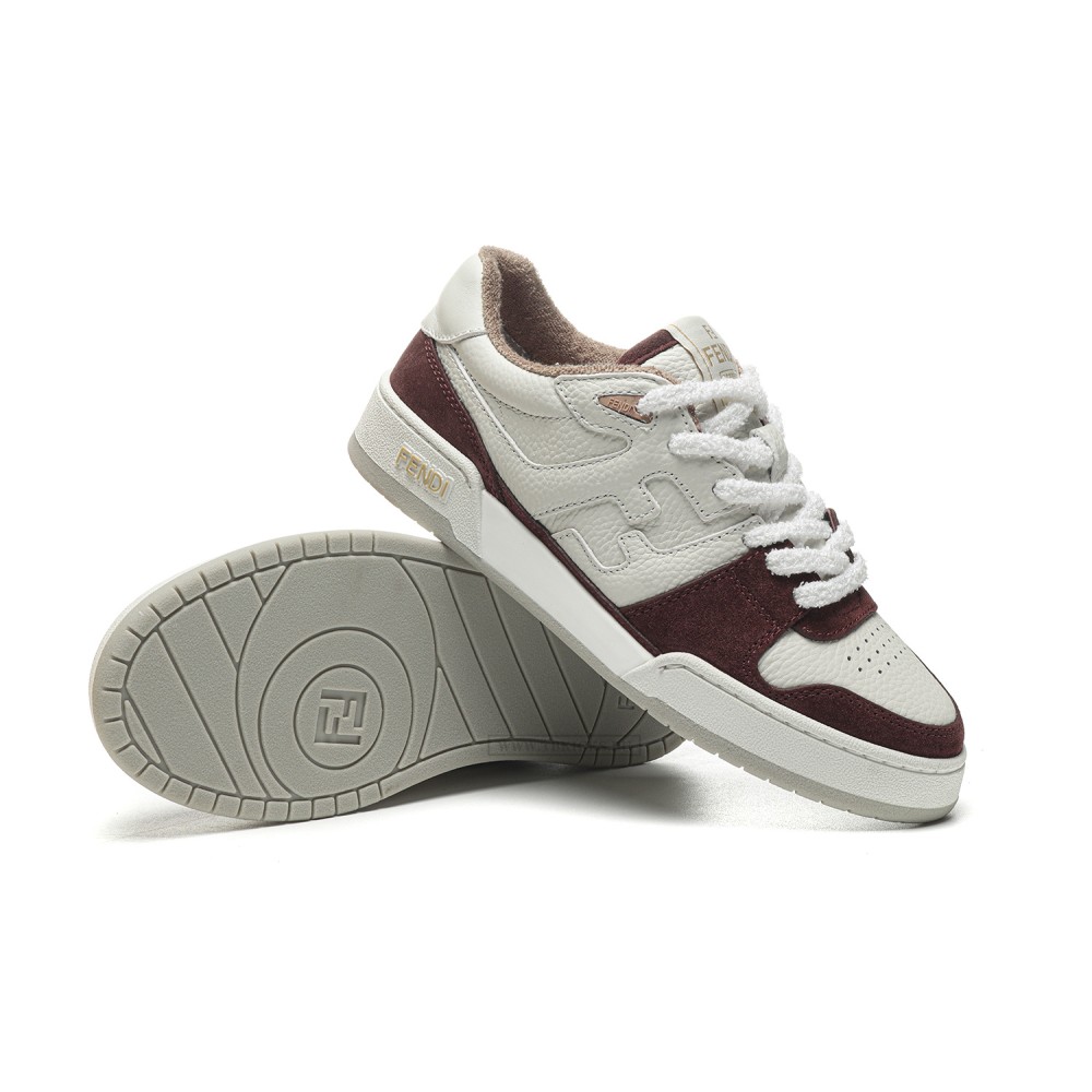 TBkicks Fend1 Match Sneakers White/Red Suede