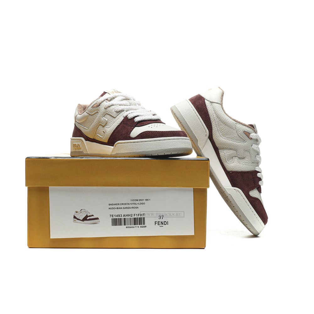 TBkicks Fend1 Match Sneakers White/Red Suede