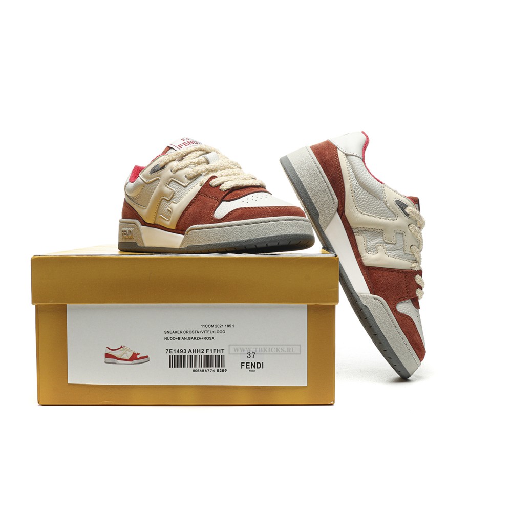 TBkicks Fend1 Match Sneakers White/Brown/Red