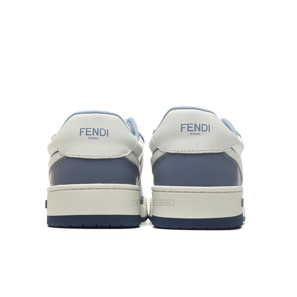 TBkicks Fend1 Match Sneakers White/ Light Blue Leather