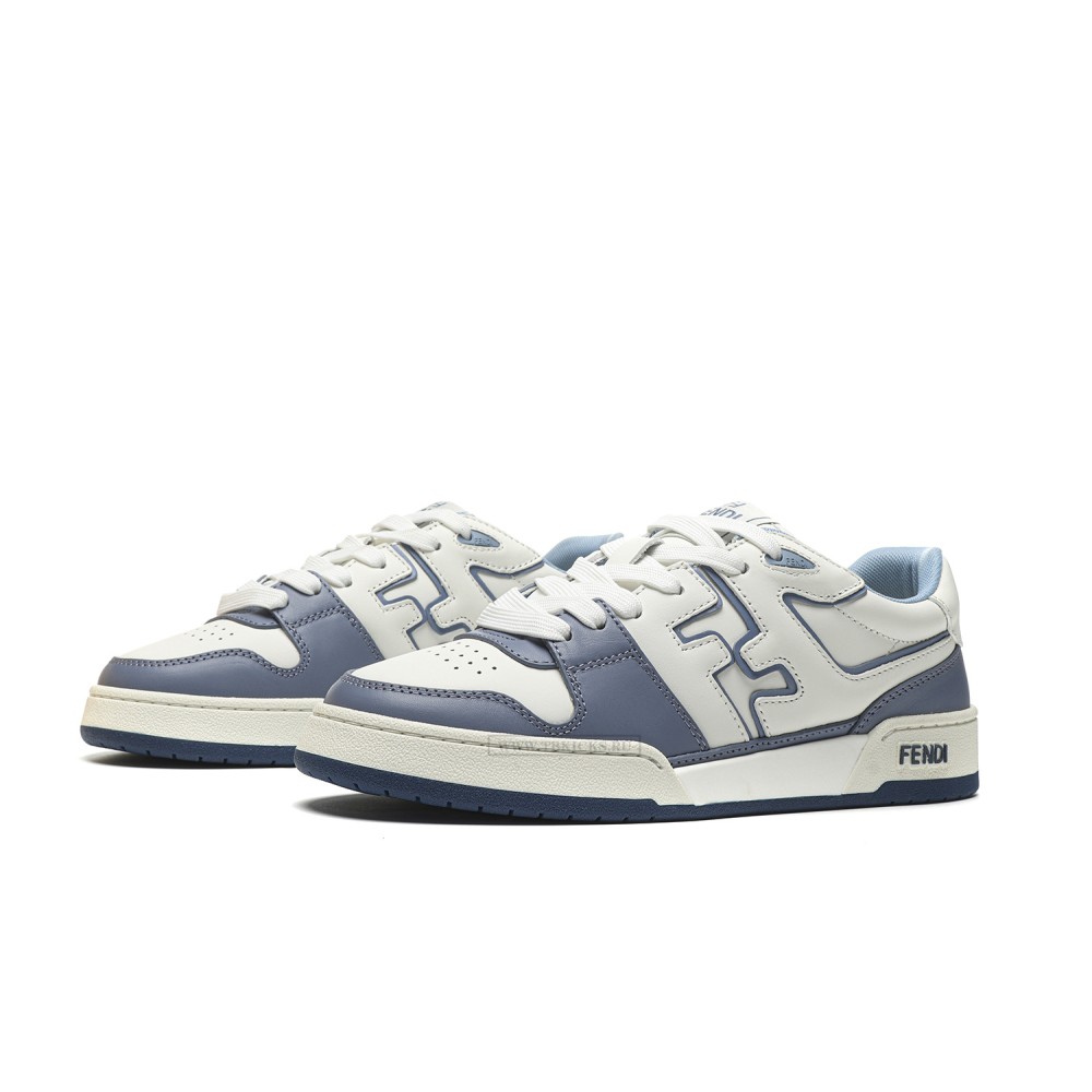 TBkicks Fend1 Match Sneakers White/ Light Blue Leather