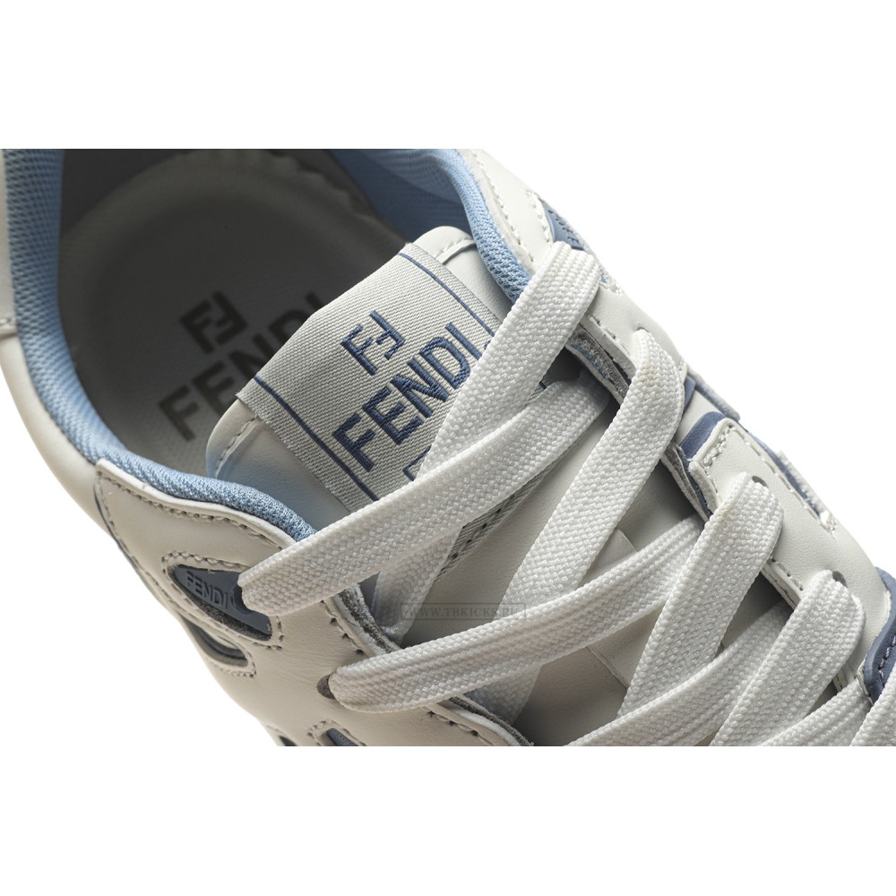 TBkicks Fend1 Match Sneakers White/ Light Blue Leather