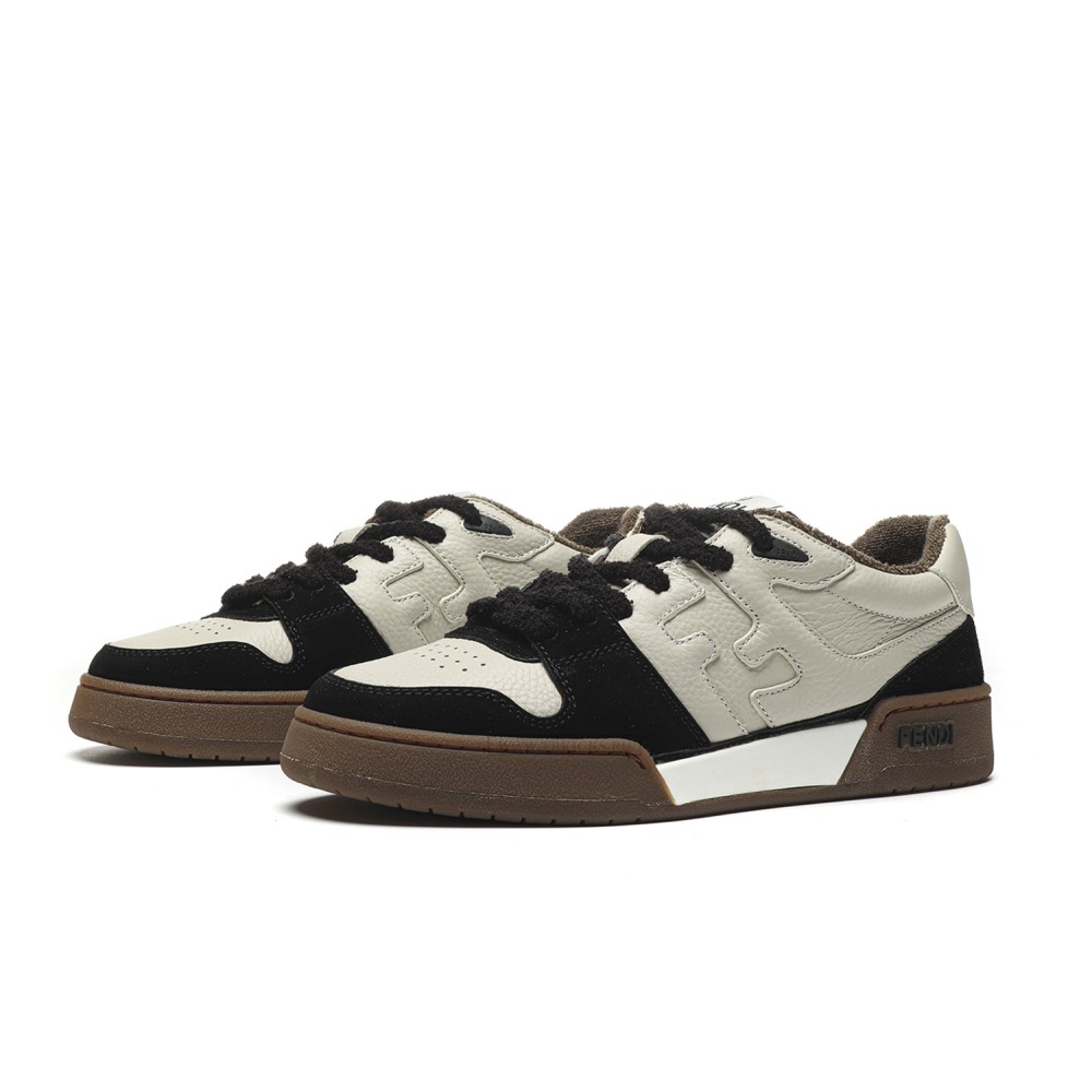TBkicks Fend1 Match Sneakers White/Black Suede
