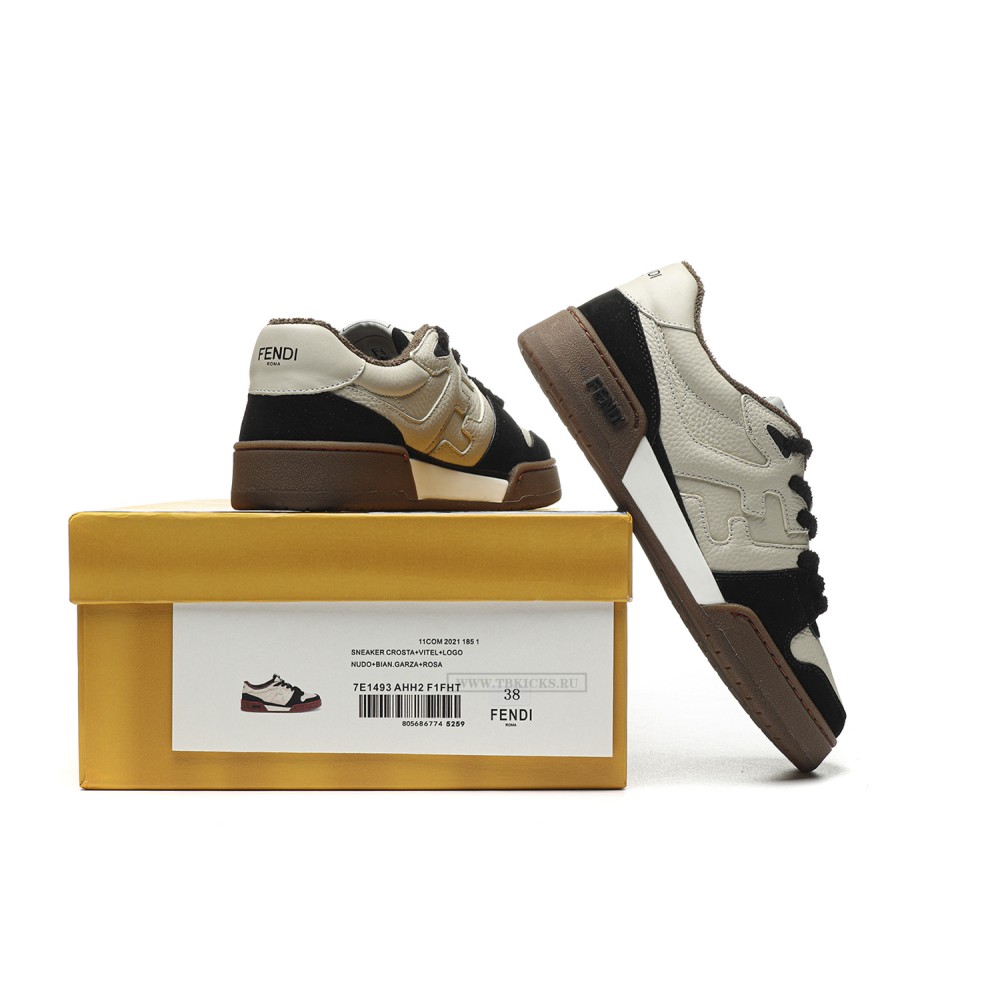 TBkicks Fend1 Match Sneakers White/Black Suede