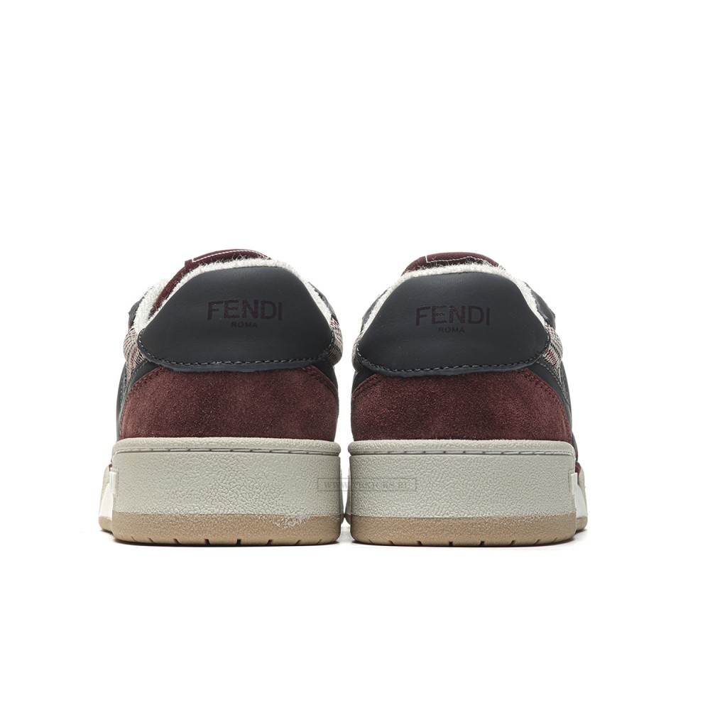 TBkicks Fend1 Match Sneakers Black/Red Suede