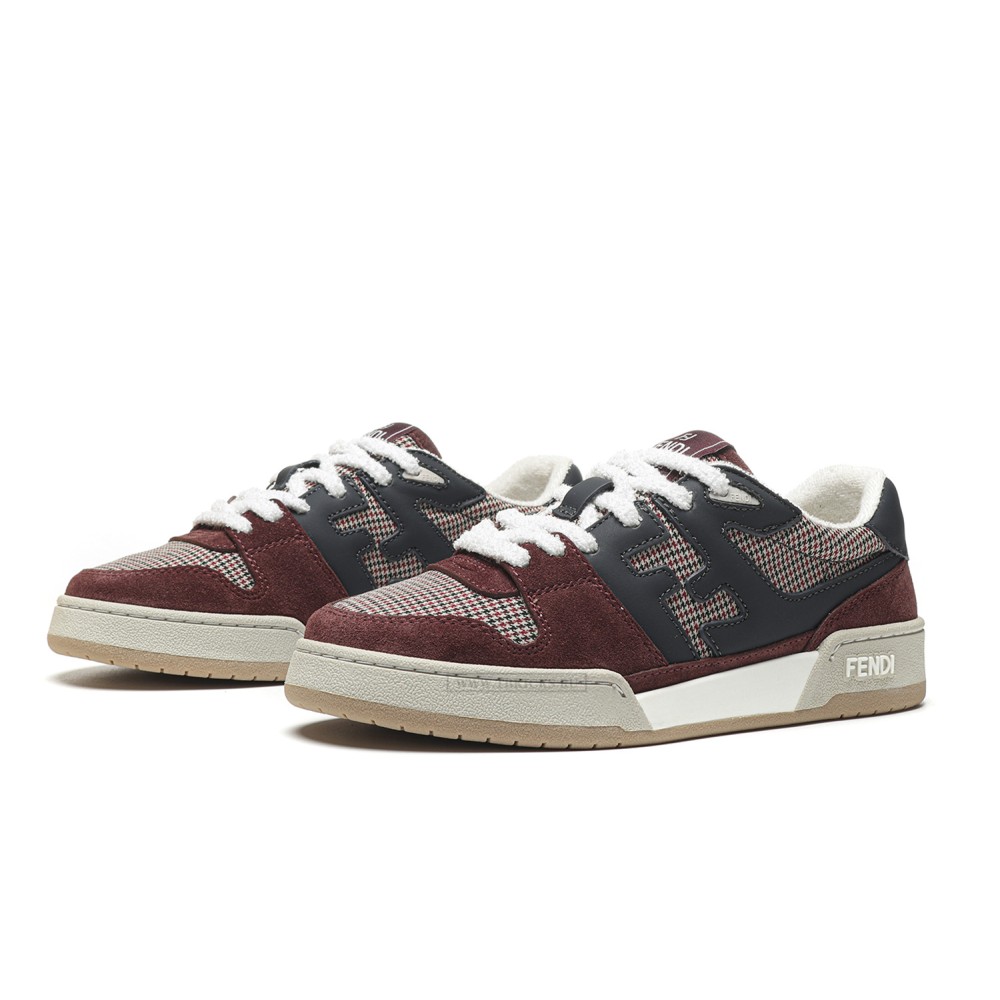TBkicks Fend1 Match Sneakers Black/Red Suede
