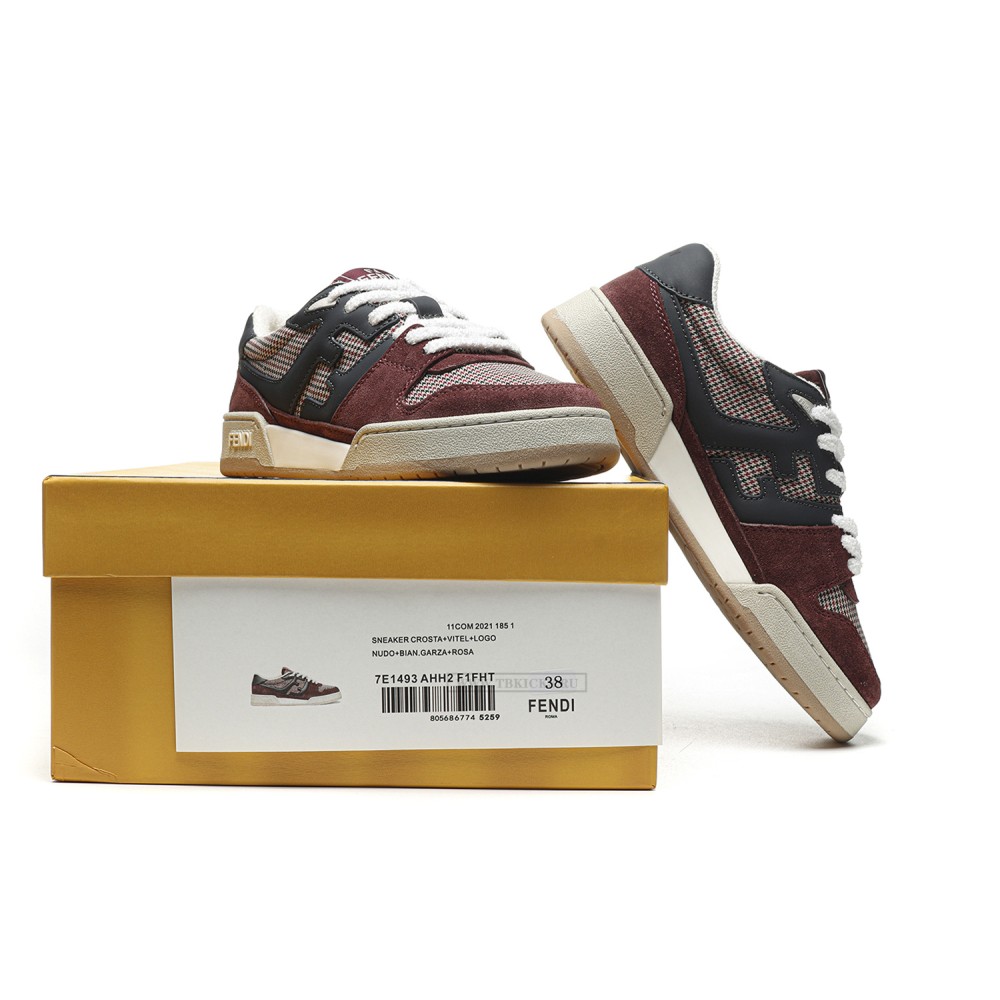 TBkicks Fend1 Match Sneakers Black/Red Suede
