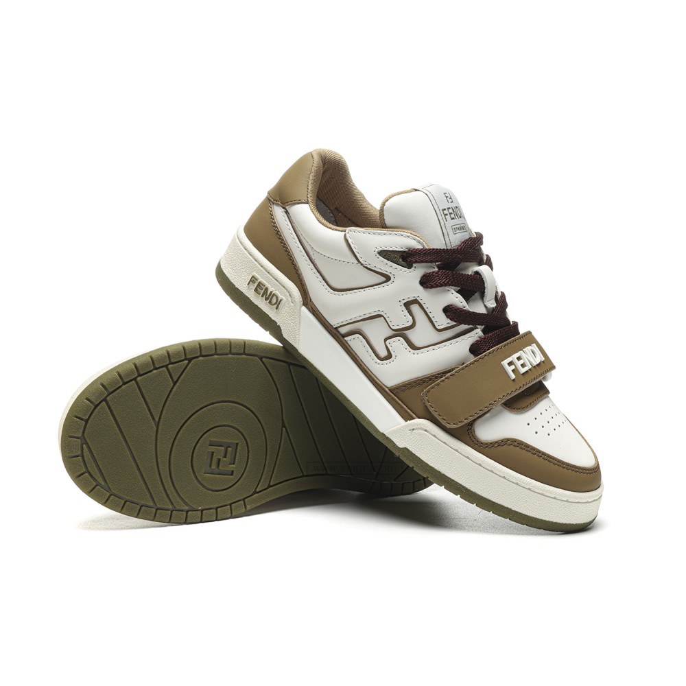 TBkicks Fend1 Match Sneakers Olive Leather