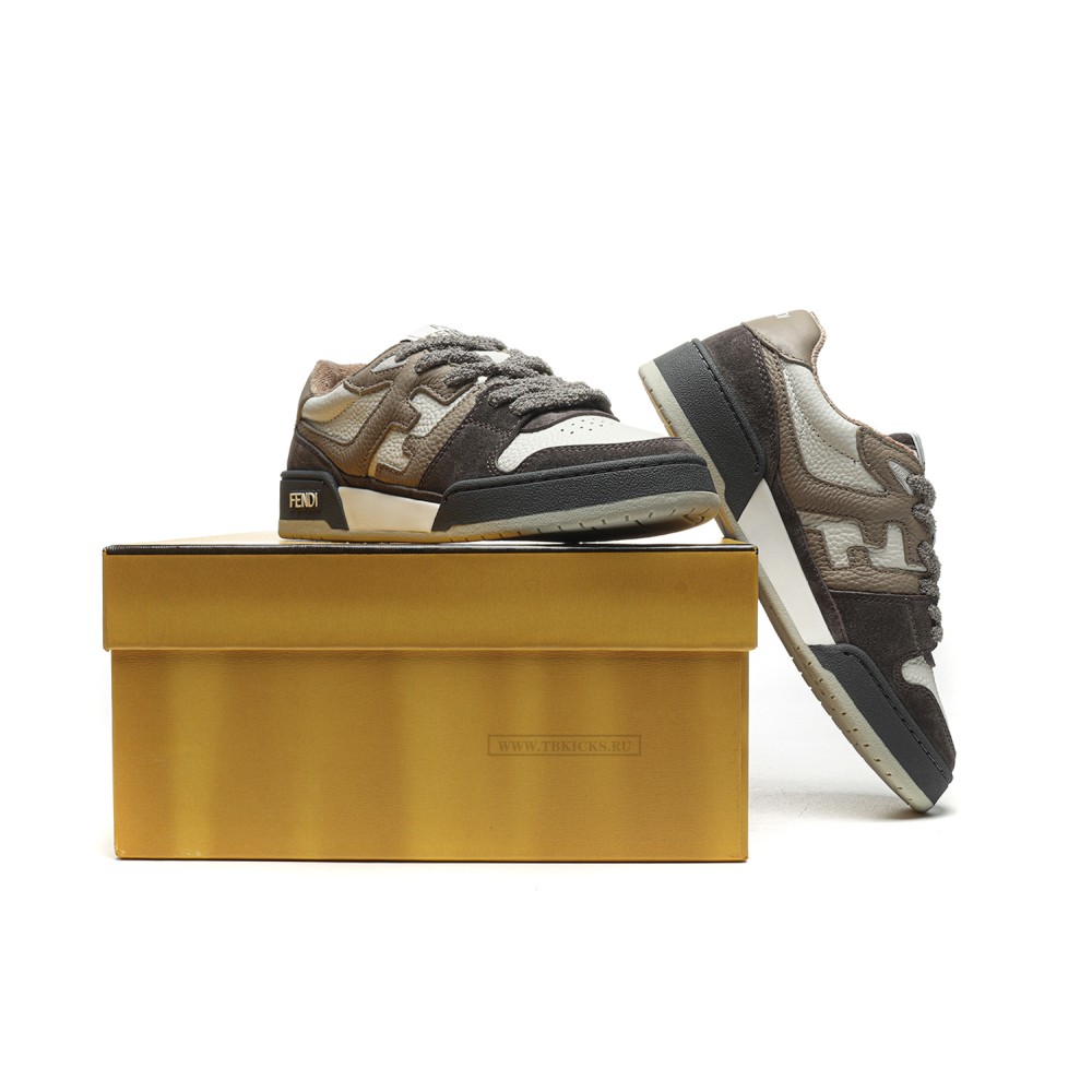 TBkicks Fend1 Match Sneakers Beige/Grey Suede
