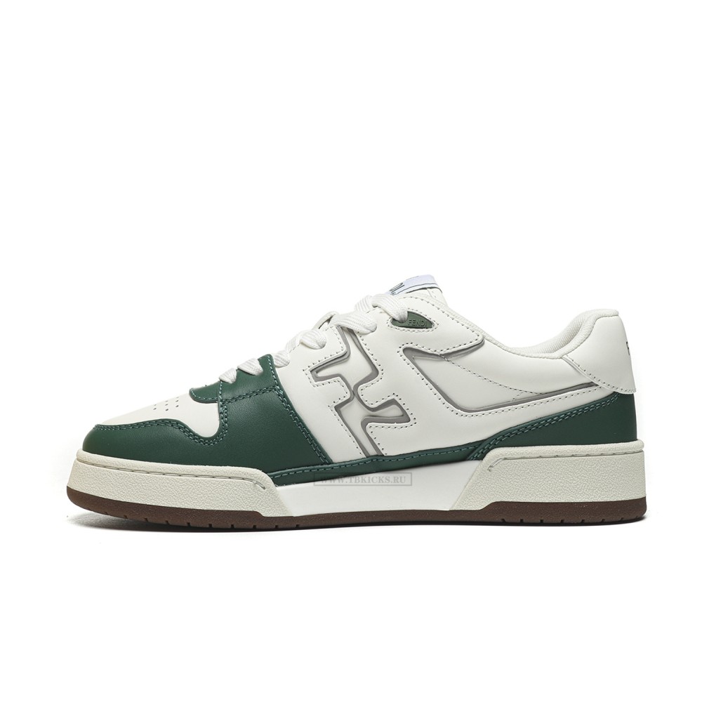 TBkicks Fend1 Match Sneakers White/Green Leather