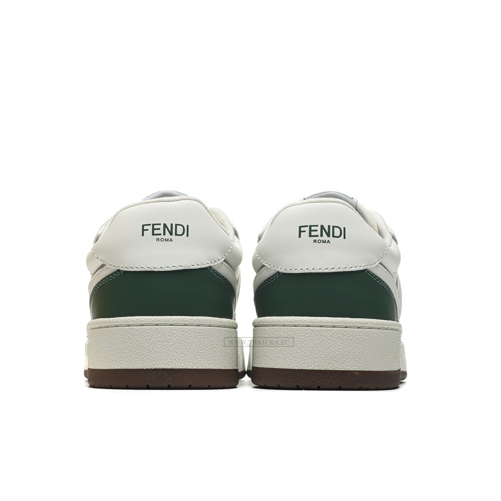 TBkicks Fend1 Match Sneakers White/Green Leather