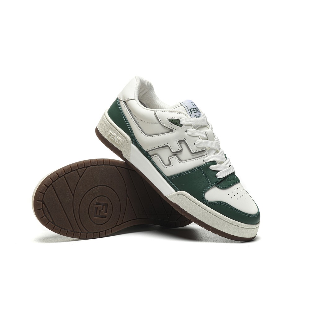 TBkicks Fend1 Match Sneakers White/Green Leather