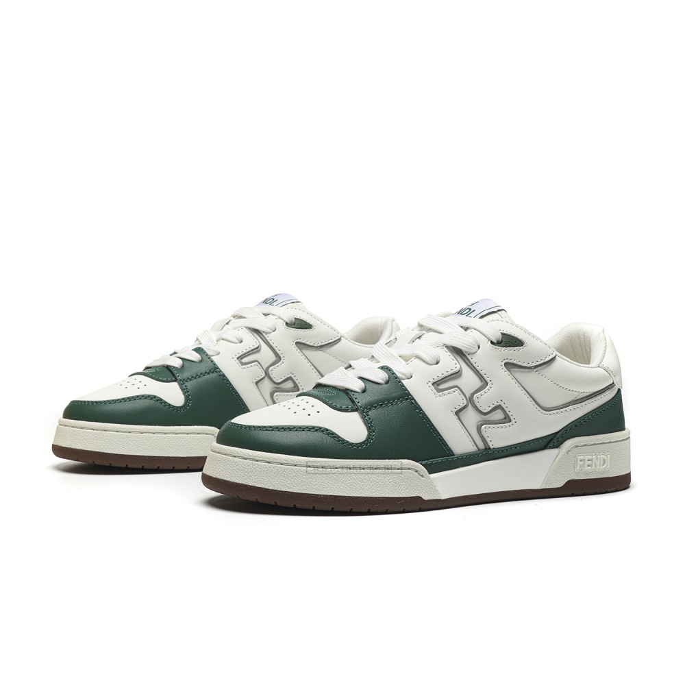 TBkicks Fend1 Match Sneakers White/Green Leather