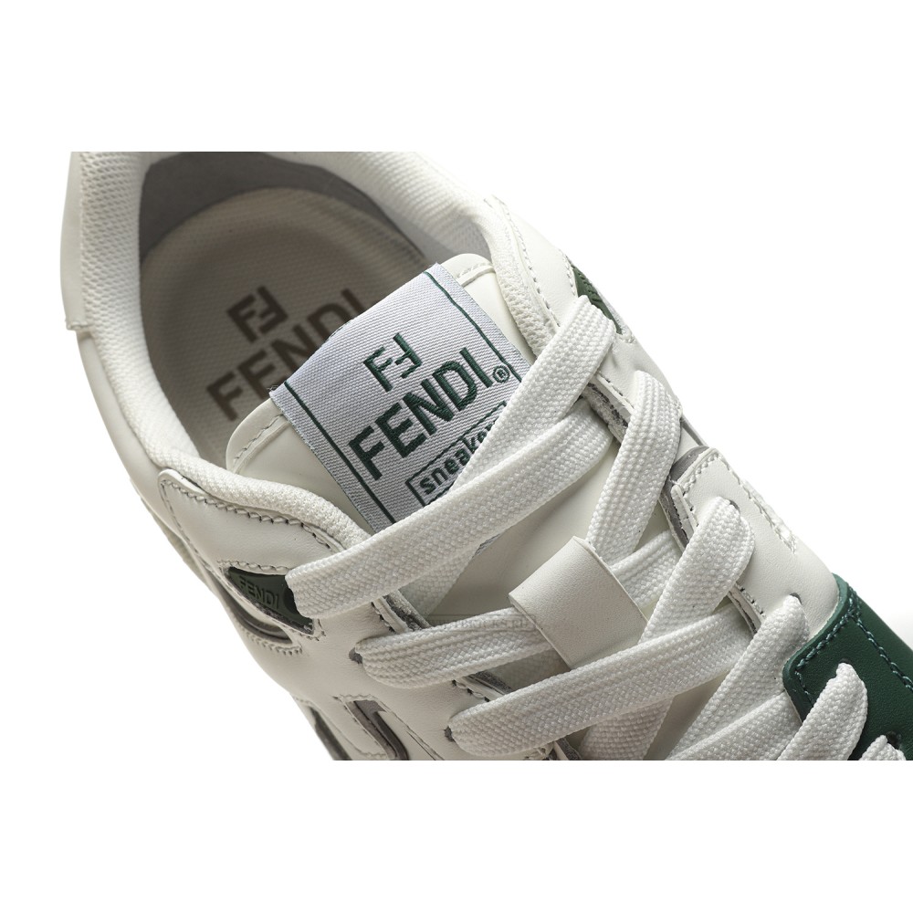 TBkicks Fend1 Match Sneakers White/Green Leather