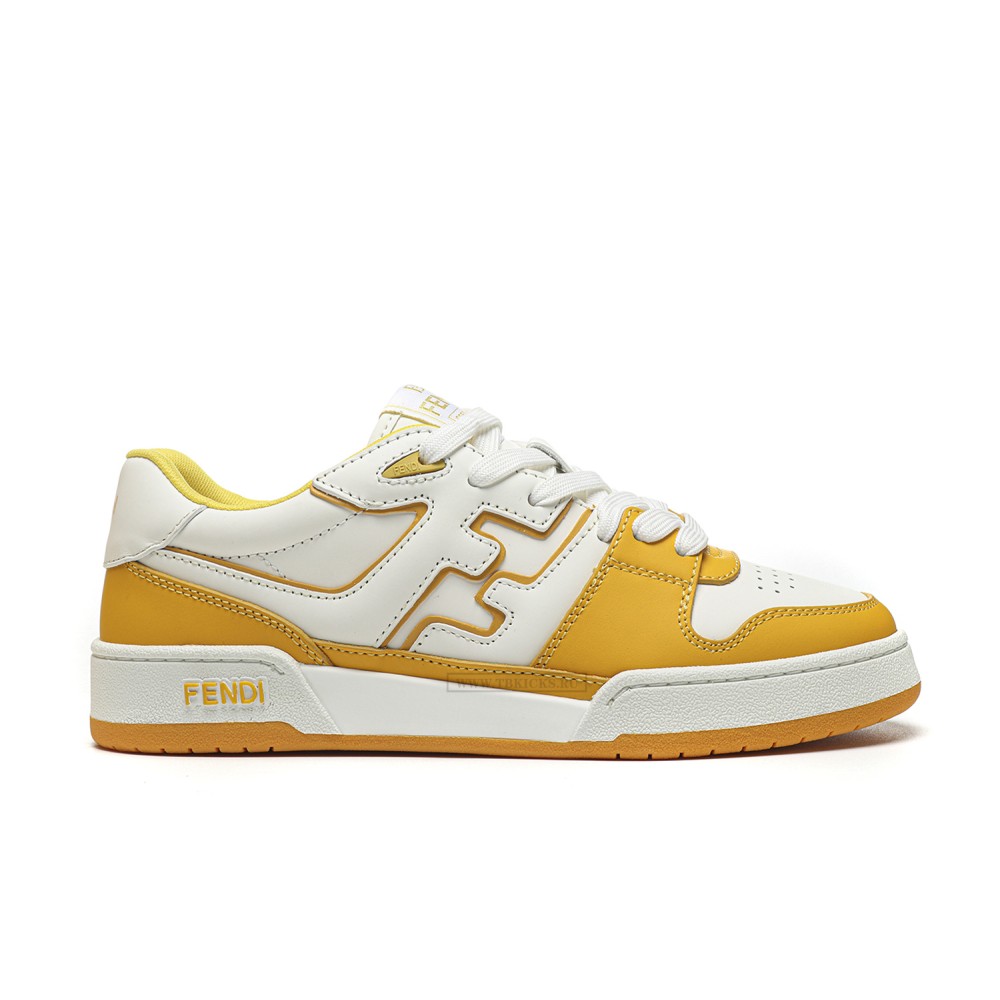 TBkicks Fend1 Match Sneakers White/Yellow Leather