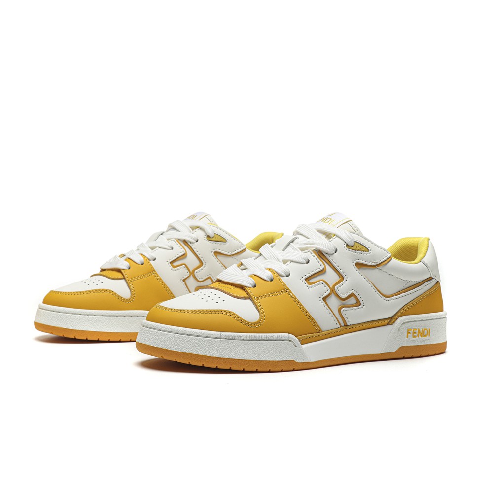 TBkicks Fend1 Match Sneakers White/Yellow Leather