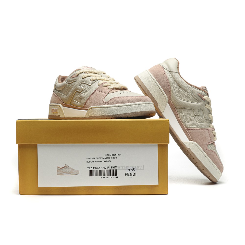 TBkicks Fend1 Match Sneakers White/Pink Suede