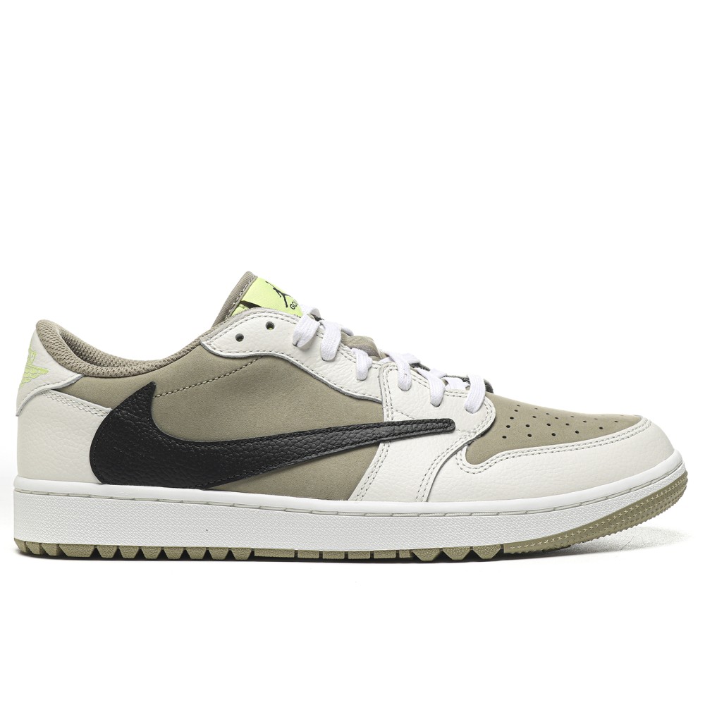 TBkicks Travis Scott Air Jordan 1 Retro Low Golf Travis Scott Neutral Olive