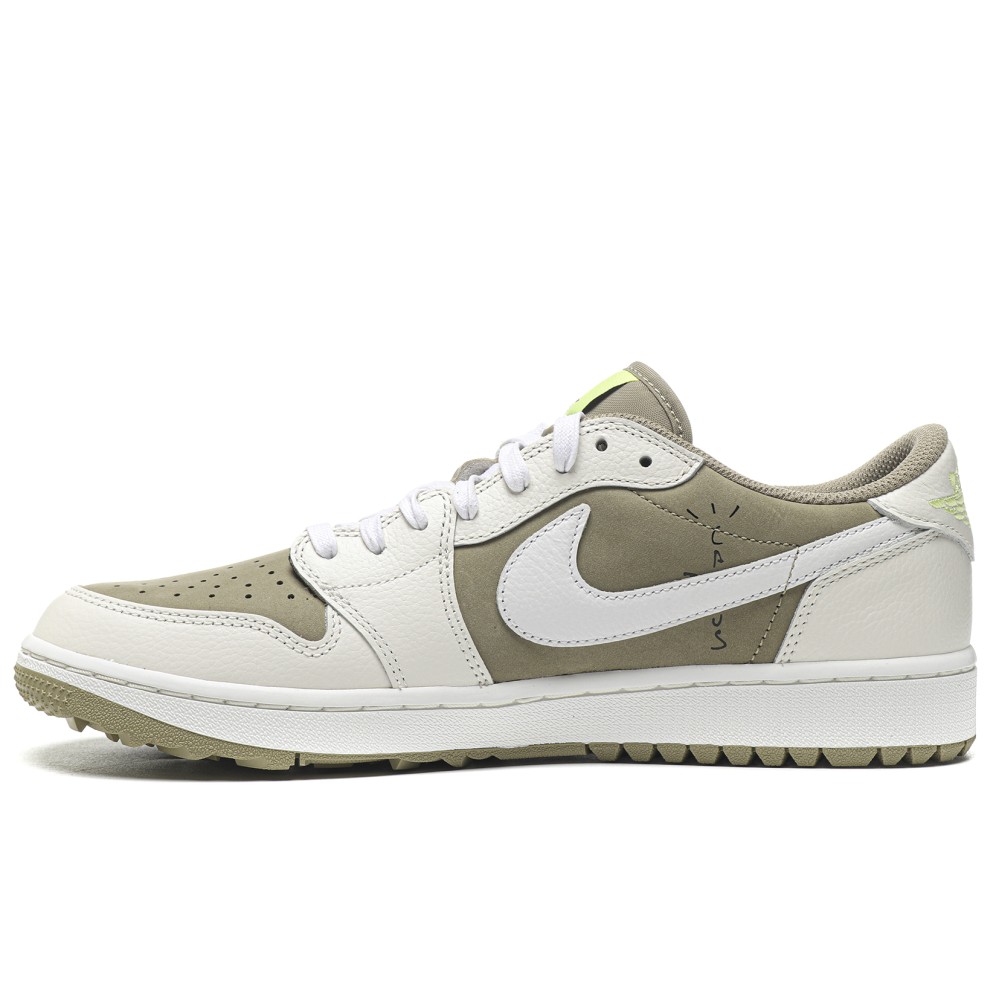 TBkicks Travis Scott Air Jordan 1 Retro Low Golf Travis Scott Neutral Olive