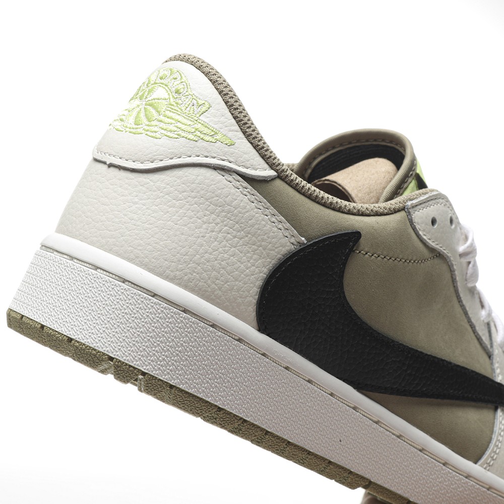 TBkicks Travis Scott Air Jordan 1 Retro Low Golf Travis Scott Neutral Olive