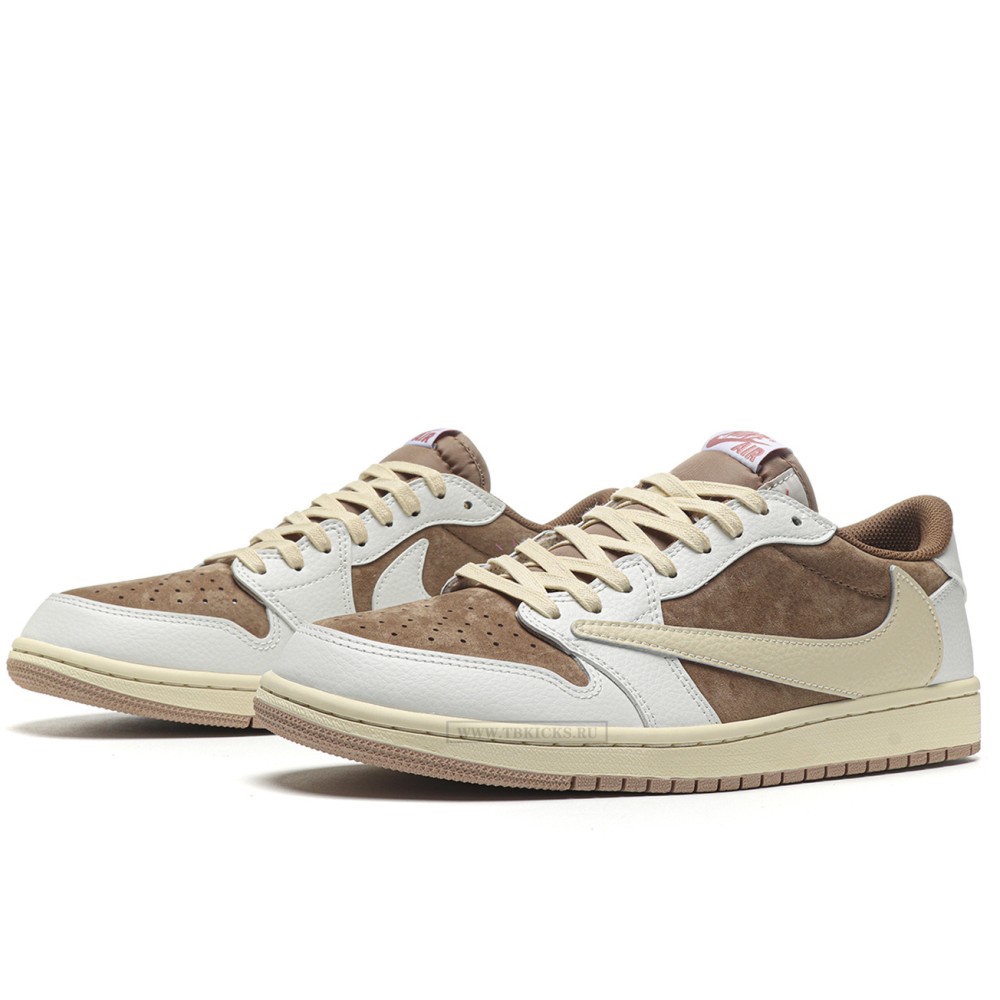 TBkicks Travis Scott Air Jordan 1 Low OG SP Light Khaki