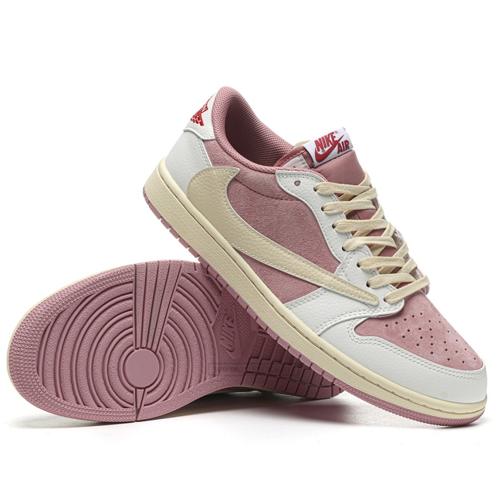 TBkicks Travis Scott Air Jordan 1 Low OG SP Sail Shy Pink