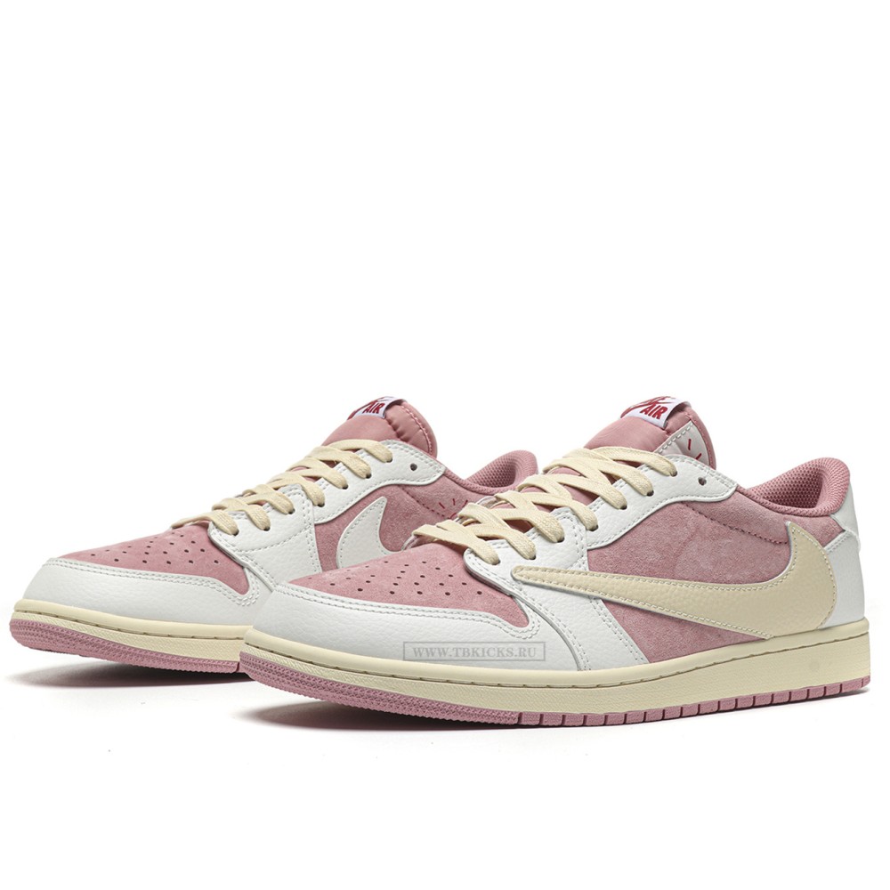 TBkicks Travis Scott Air Jordan 1 Low OG SP Sail Shy Pink