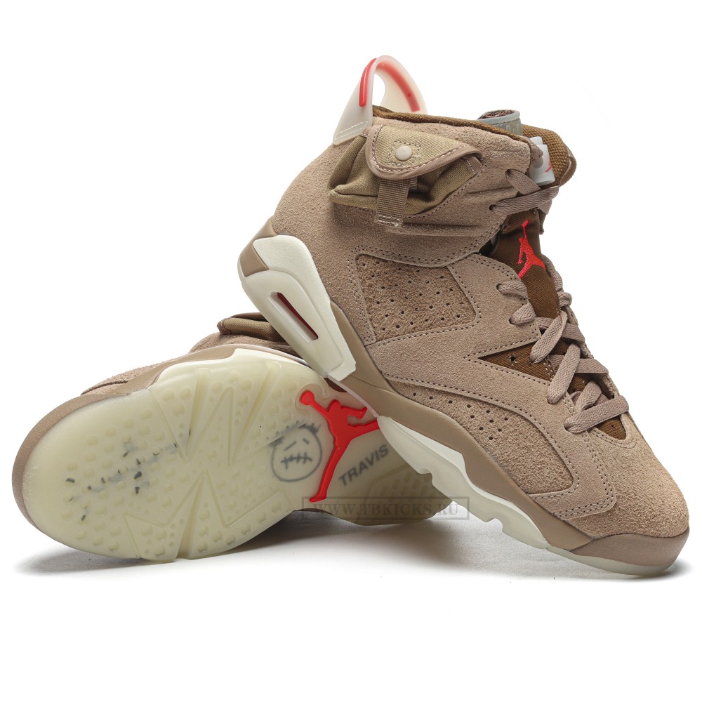 TBkicks Travis Scott Air Jordan 6 British Khaki