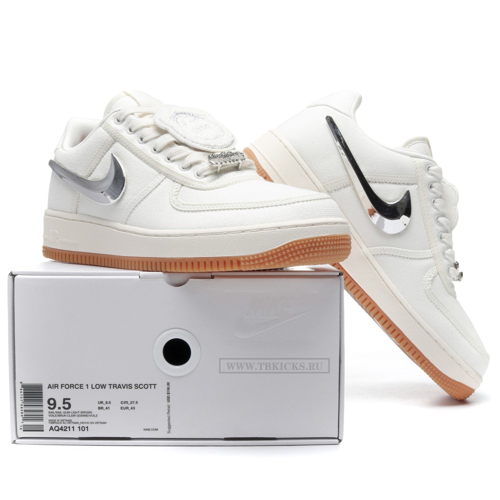TBkicks Travis Scott Air Force 1 Low Sail