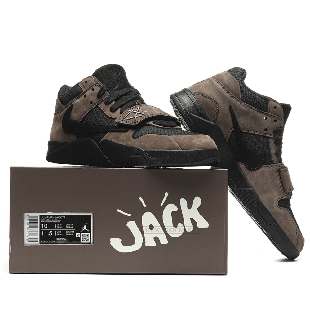 TBkicks Air Jordan Jumpman Jack TR Travis Scott Black Mocha