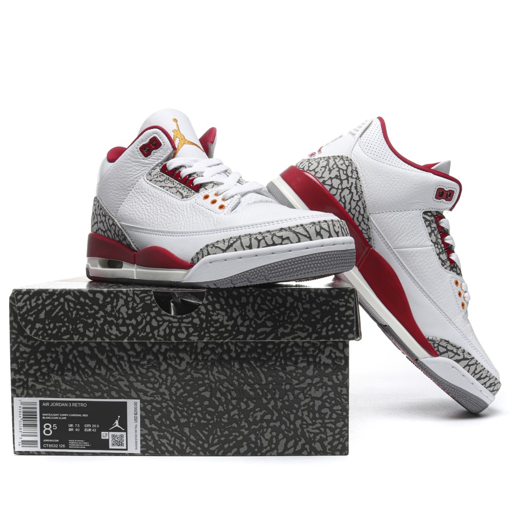 TBkicks Air Jordan 3  Retro Cardinal Red