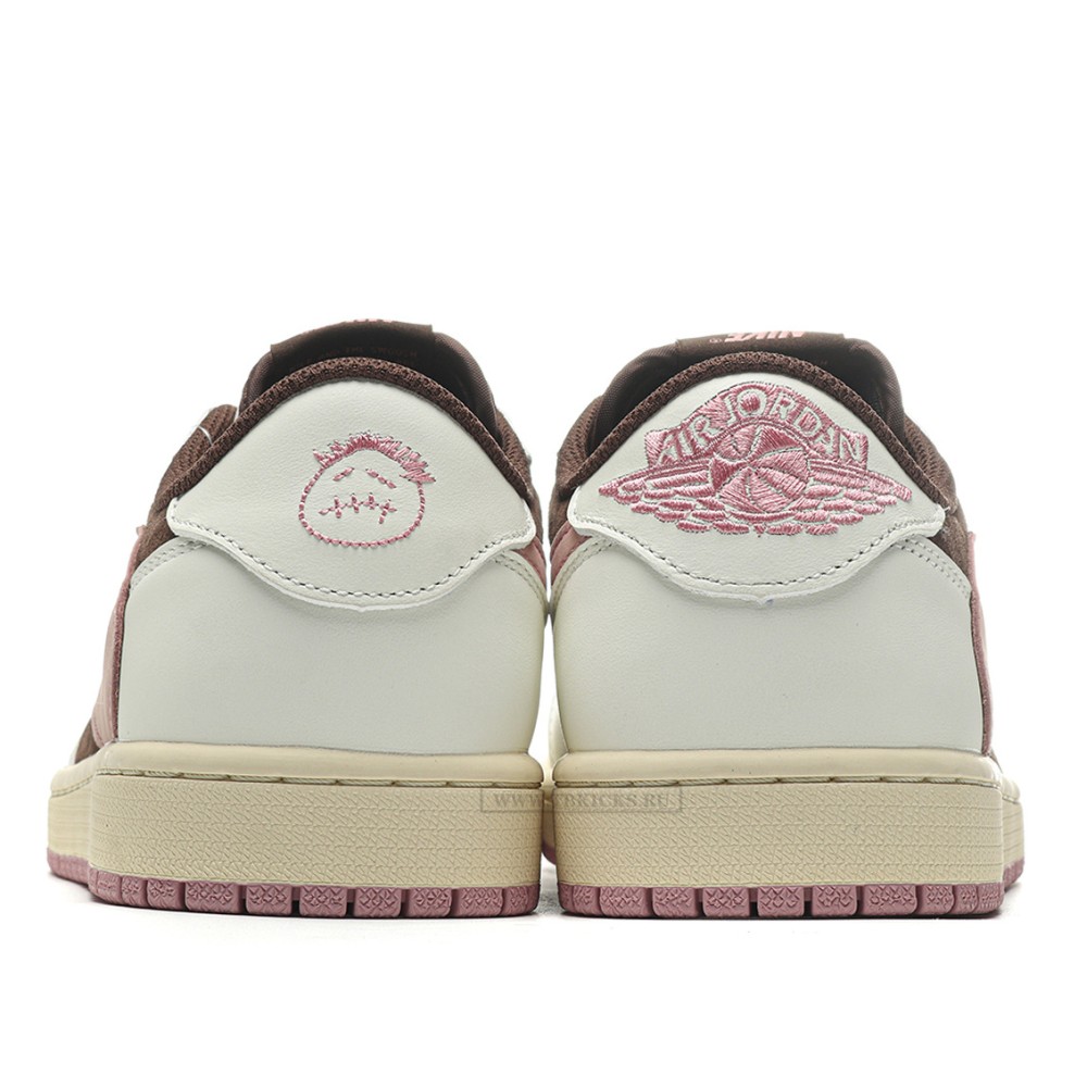 TBkicks Travis Scott Air Jordan 1 Low OG SP “Dark Pony/Pink Oxford”