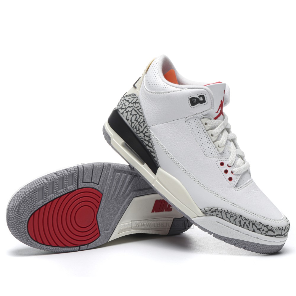 TBkciks  Air Jordan 3 Retro White Cement Reimagined