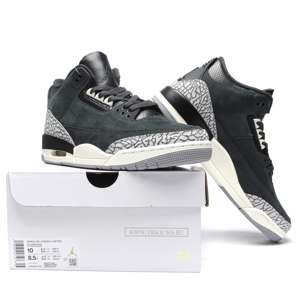 TBkicks Air Jordan 3 Retro Off Noir