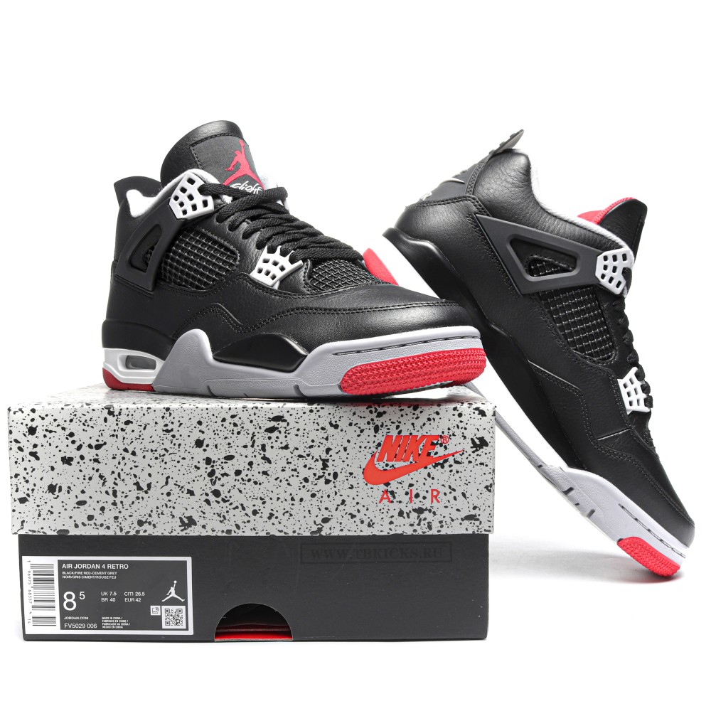 TBkicks Air Jordan 4 Retro Bred Reimagined