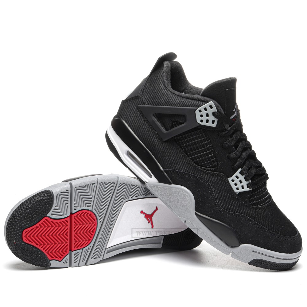 TBkicks Air Jordan 4 Retro SE Black Canvas