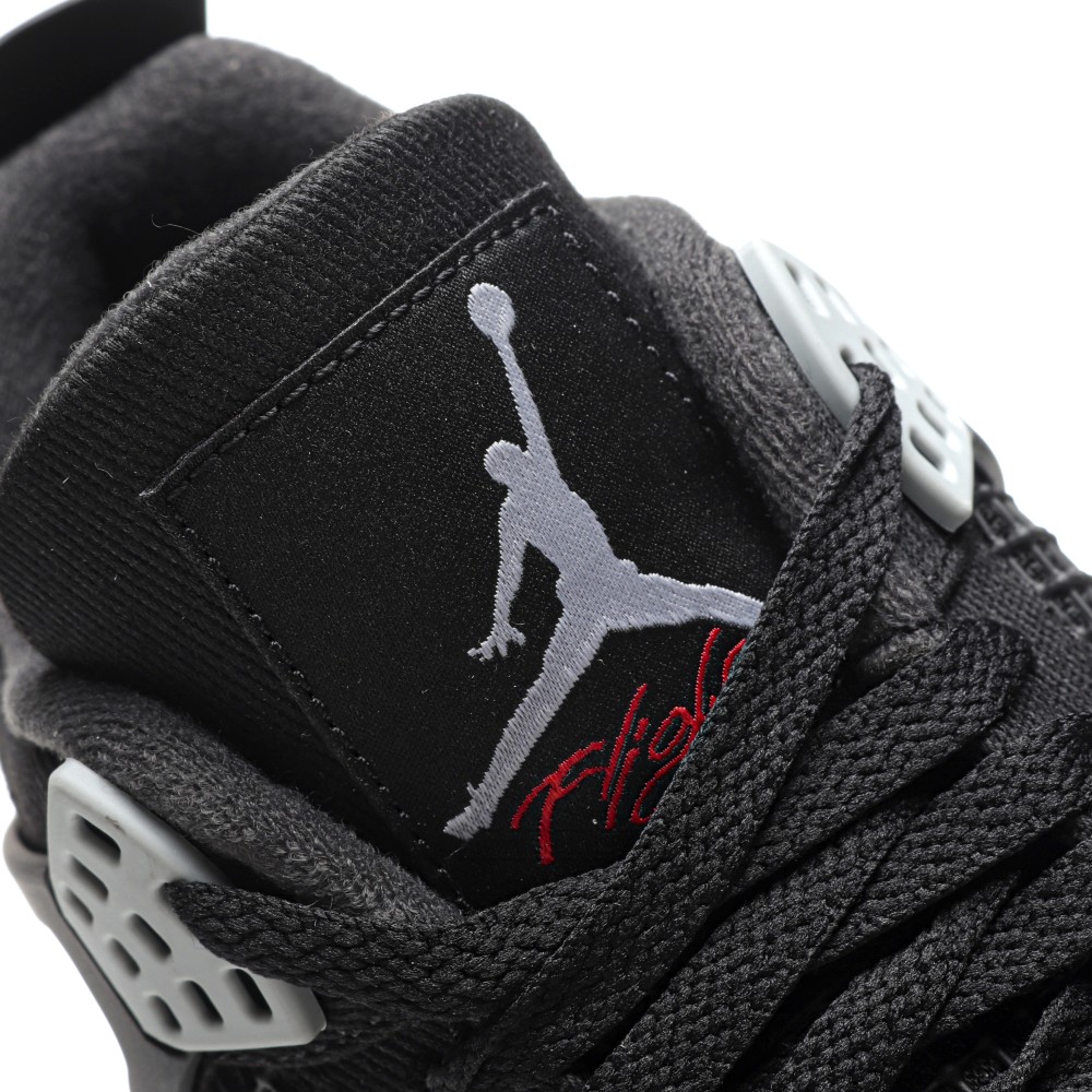 TBkicks Air Jordan 4 Retro SE Black Canvas
