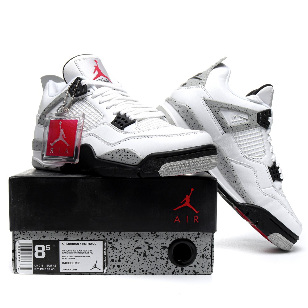 TBkicks Air Jordan 4 White Cement