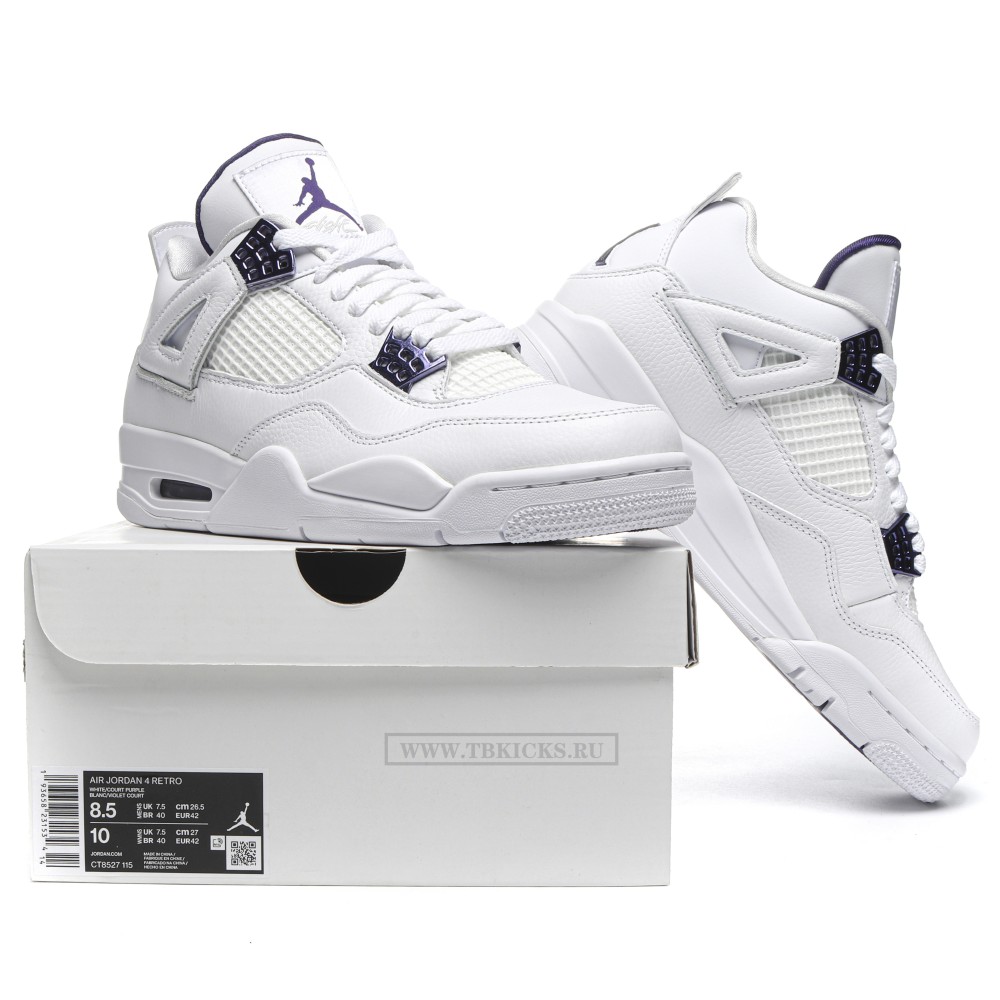 TBkicks Air Jordan 4 Metallic Purple