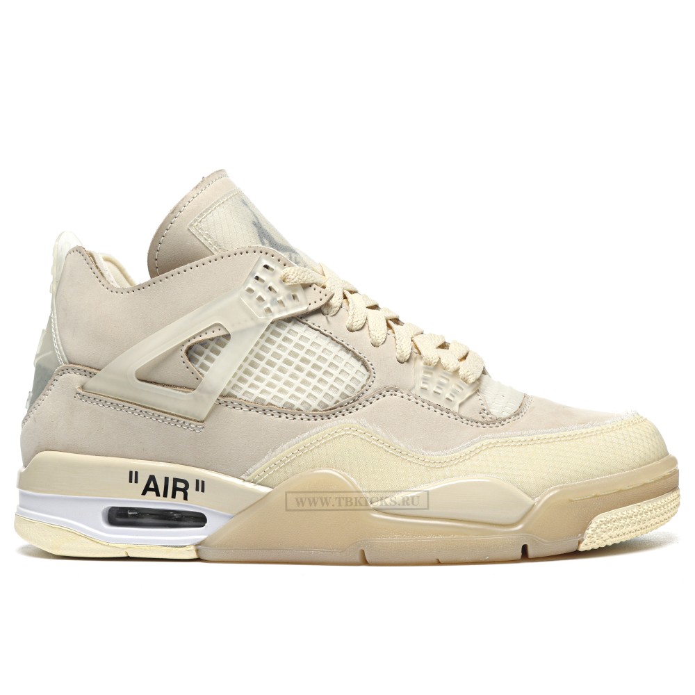 TBkicks WMS Off White X Air Jordan 4 Sail