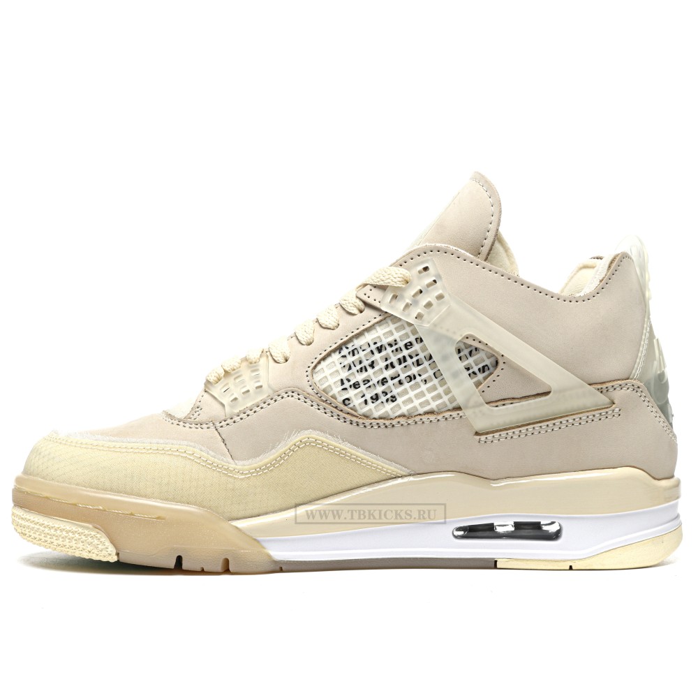 TBkicks WMS Off White X Air Jordan 4 Sail