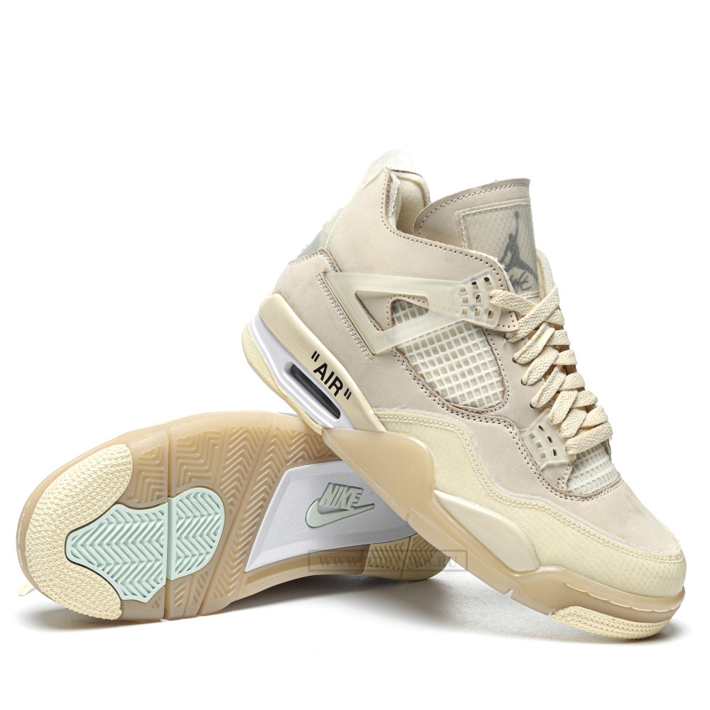 TBkicks WMS Off White X Air Jordan 4 Sail