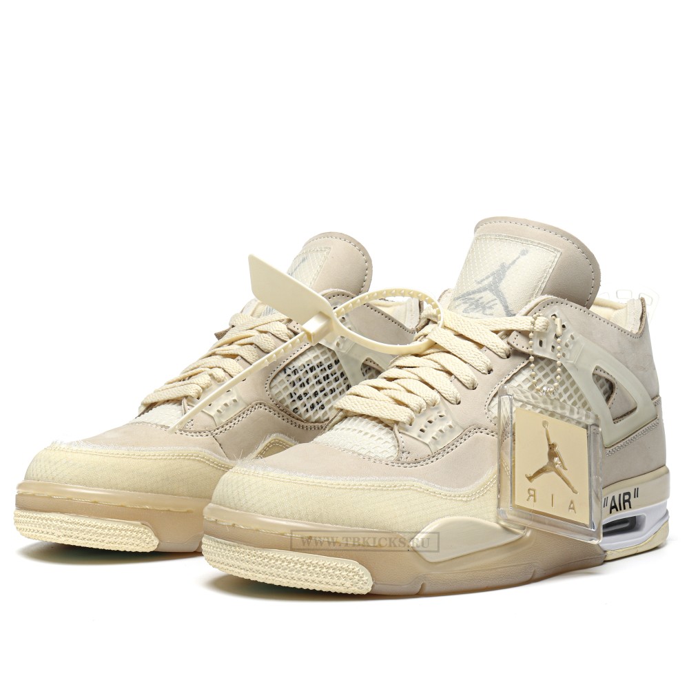 TBkicks WMS Off White X Air Jordan 4 Sail