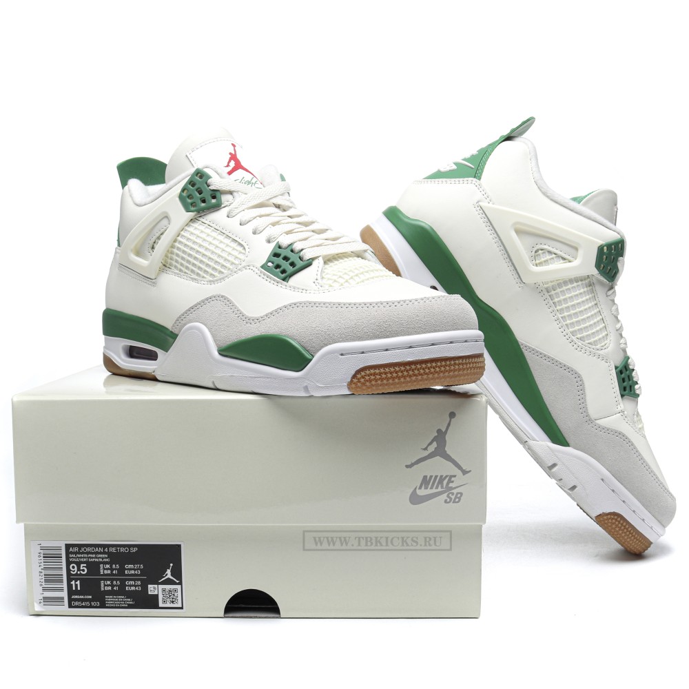TBkickis Air Jordan 4 Retro SB Pine Green